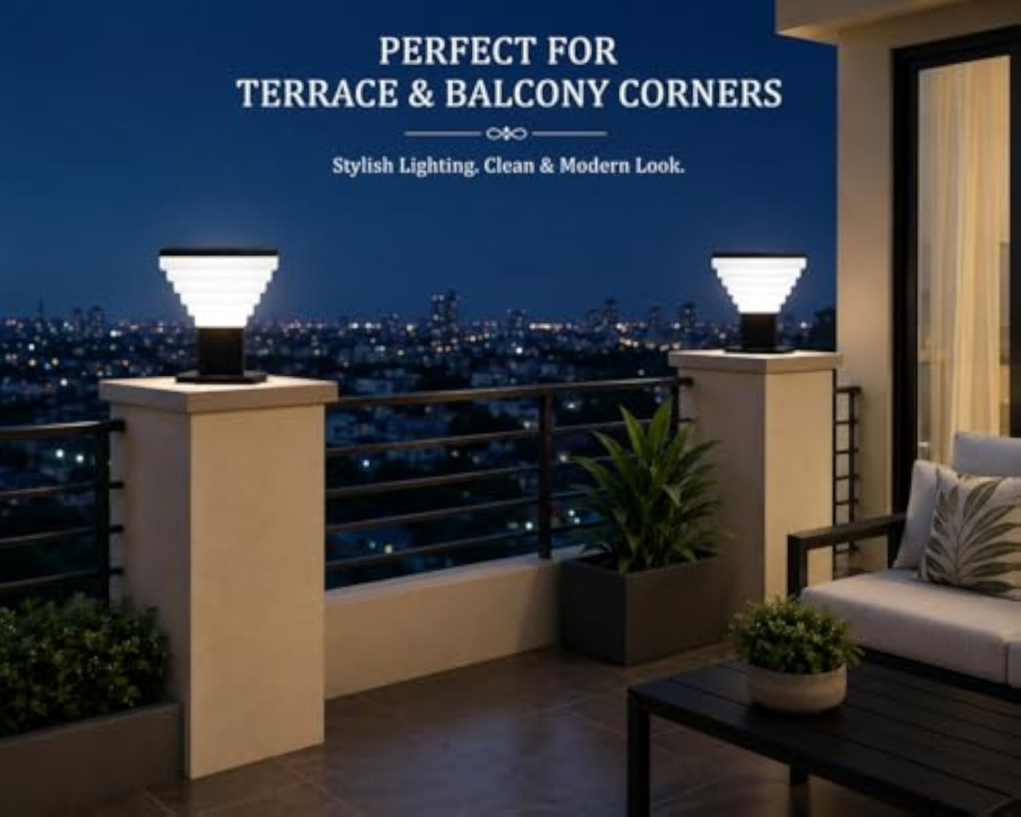 Waterproof Pillar Lamp for Outdoor Decor